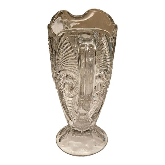 VTG US Glass Crystal Water Pitcher - Picture 3 of 7